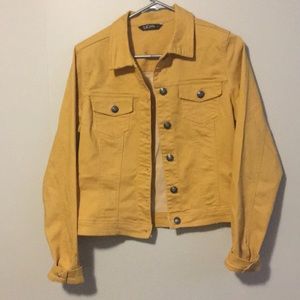 Yellow jean jacket